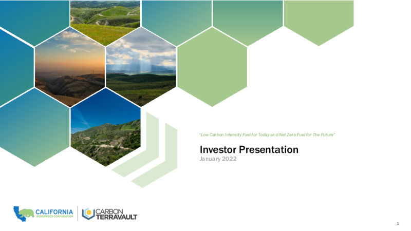 Goldman Sachs Global Energy and Clean Technology Conference – California Resources Corp. – slide 1