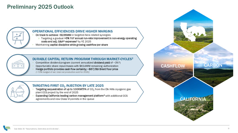 January 2025 Investor Presentation – California Resources Corp. – slide 9