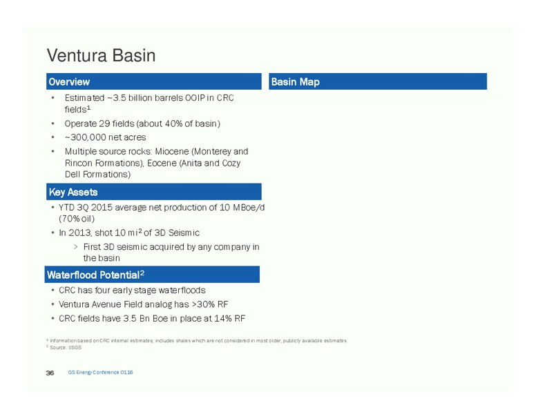 2016 Global Energy Conference – California Resources Corp. – slide 33
