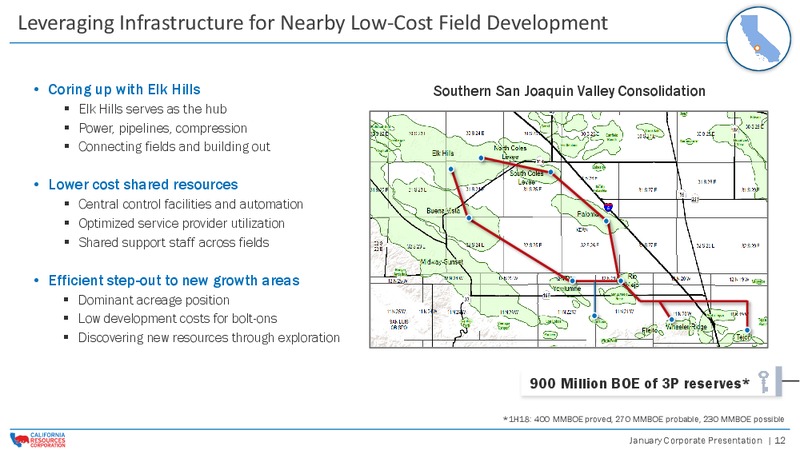 January 2019 Corporate Presentation – California Resources Corp. – slide 11