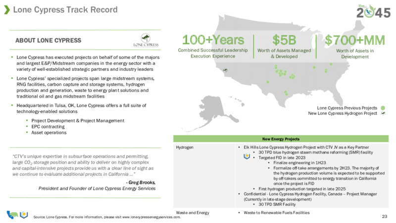 January 2023 Company Presentation – California Resources Corp. – slide 21
