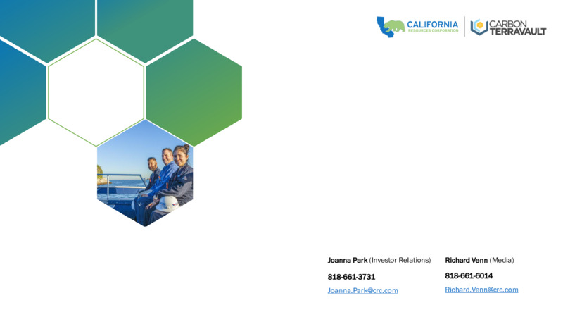 4Q 2021 Earnings Presentation – California Resources Corp. – slide 34