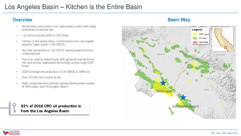 CRC 2017 Analyst and Investor Day – California Resources Corp. – slide 29