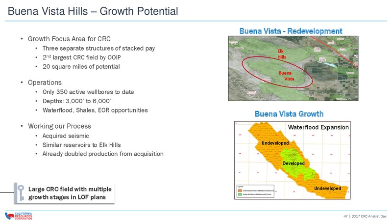 CRC 2017 Analyst and Investor Day – California Resources Corp. – slide 46