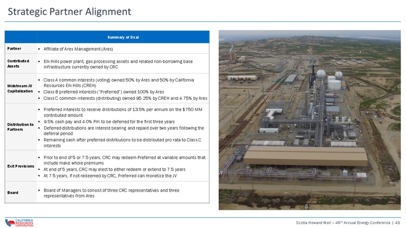 Scotia Howard Weil 46th Energy Conference – California Resources Corp. – slide 42