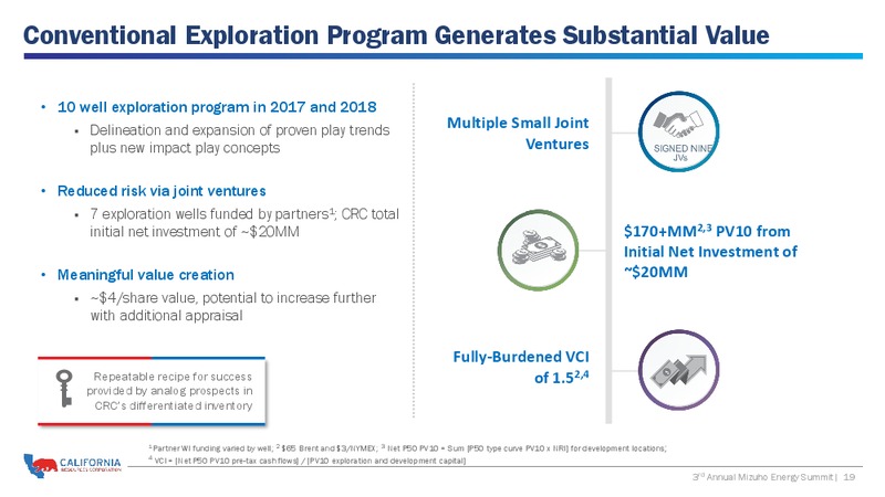Annual Mizuho Energy Summit – California Resources Corp. – slide 18