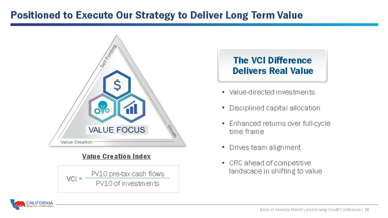 Bank of America Merrill Lynch Energy Credit Conference – California Resources Corp. – slide 25