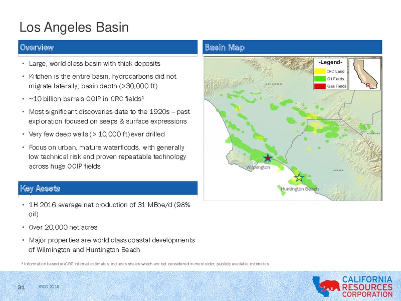 Johnson Rice & Company Energy Conference – California Resources Corp. – slide 29