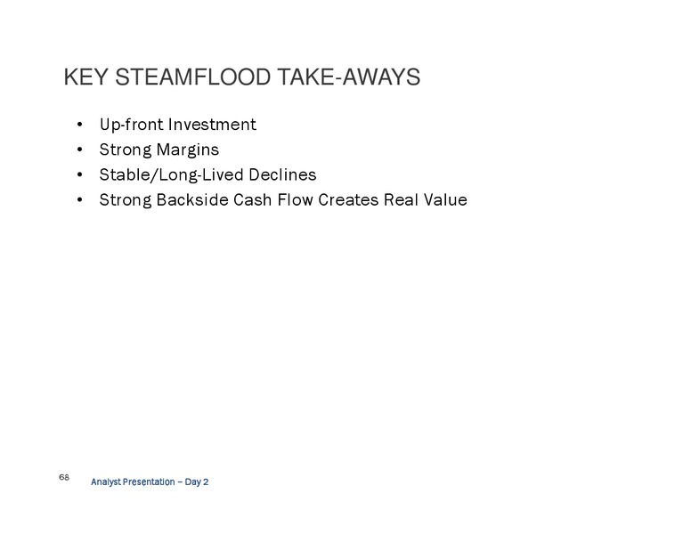 Analyst Day and Site Tour - Bakersfield – California Resources Corp. – slide 67