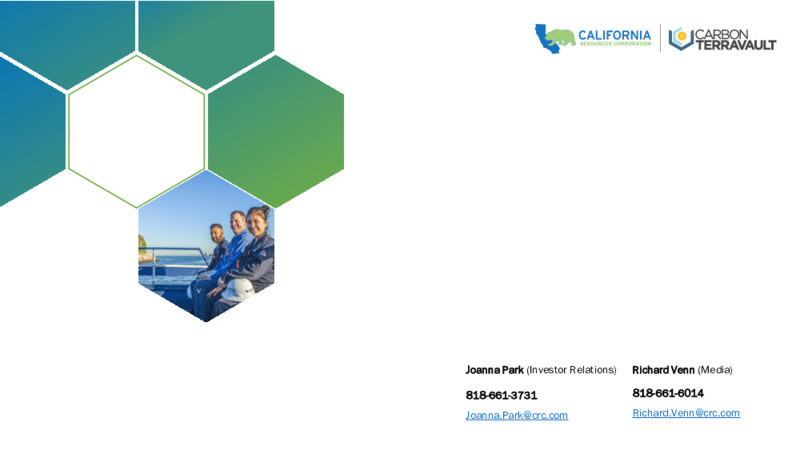 3Q 2021 Investor Presentation – California Resources Corp. – slide 24