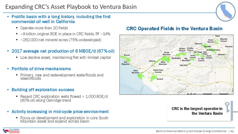 Bank of America Merrill Lynch Global Energy Conference – California Resources Corp. – slide 40