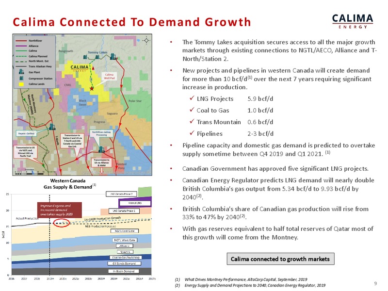 Tommy Lakes Infrastructure Acquisition – Calima Energy Inc. – slide 9
