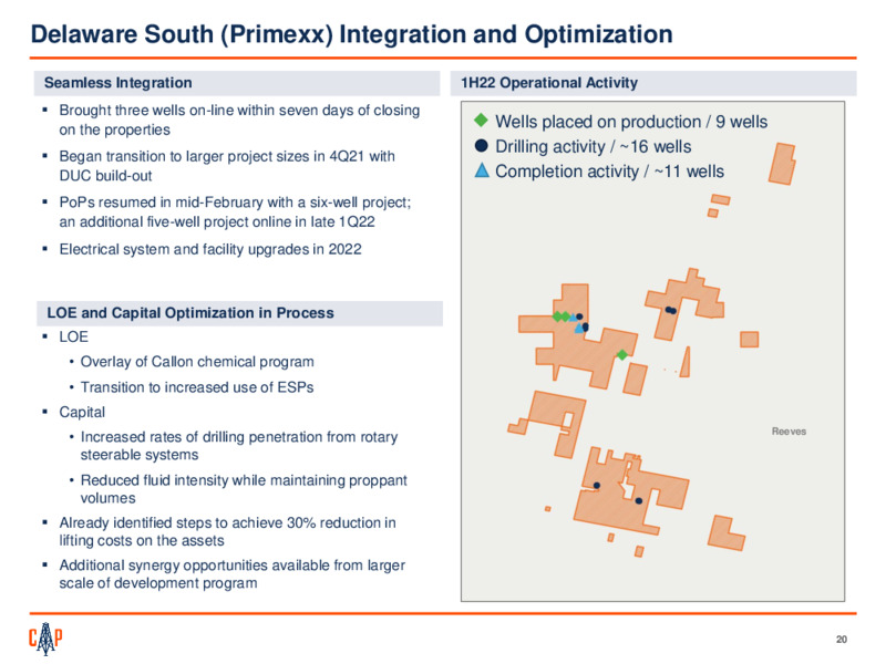 4Q 2021 Earnings Presentation – Callon Petroleum Co. – slide 19