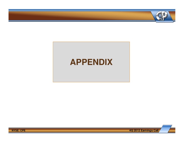 Fourth Quarter And Full Year 2012 Earnings Conference Call – Callon Petroleum Co. – slide 21