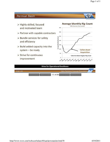 15th Annual Burkenroad Reports Investment Conference – Callon Petroleum Co. – slide 13
