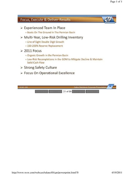 15th Annual Burkenroad Reports Investment Conference – Callon Petroleum Co. – slide 23