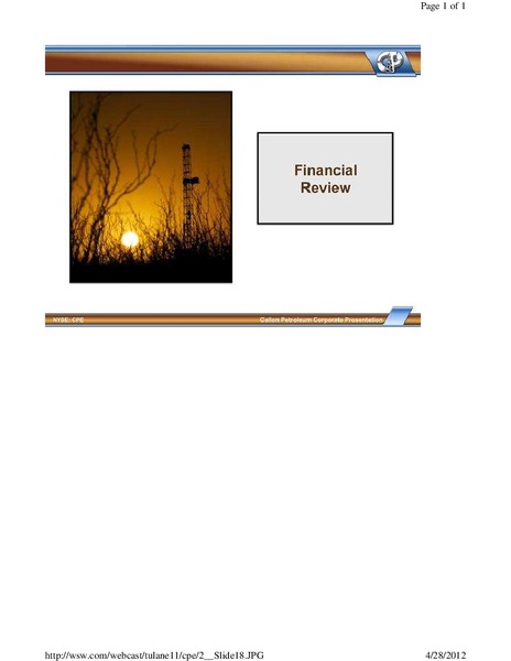 16th Annual Burkenroad Reports Investment Conference – Callon Petroleum Co. – slide 18