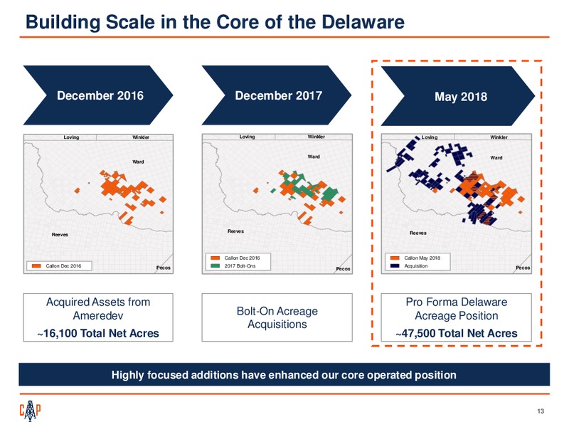 June 2018 Investor Presentation – Callon Petroleum Co. – slide 11