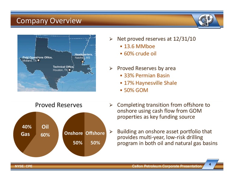 Global Hunter Securities Energy China Metals and Mining Conference – Callon Petroleum Co. – slide 3