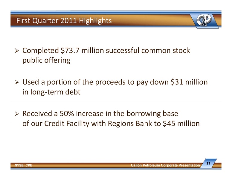 Global Hunter Securities Energy China Metals and Mining Conference – Callon Petroleum Co. – slide 22