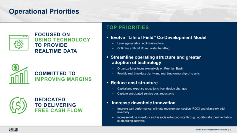 2Q 2023 Earnings Presentation – Callon Petroleum Co. – slide 8