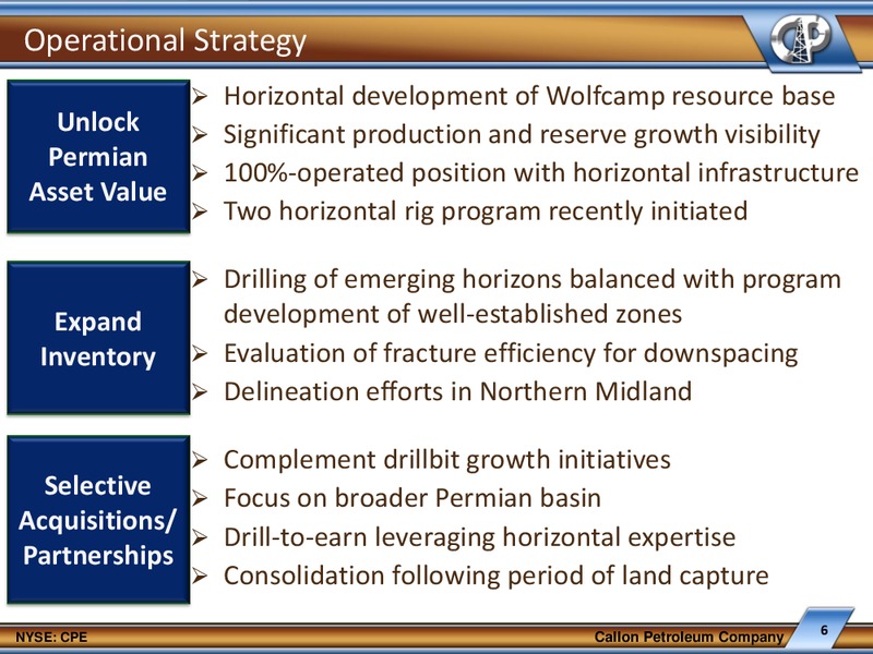 EnerCom Oil Gas Conference – Callon Petroleum Co. – slide 5
