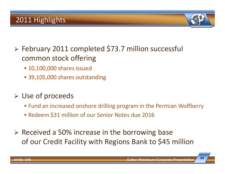EnerComs Oil Gas Conference – Callon Petroleum Co. – slide 22