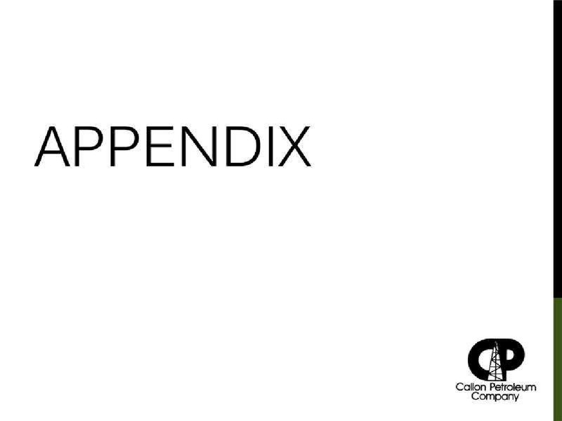 Imperial Capital 8th Annual Global Opportunities Conference – Callon Petroleum Co. – slide 21