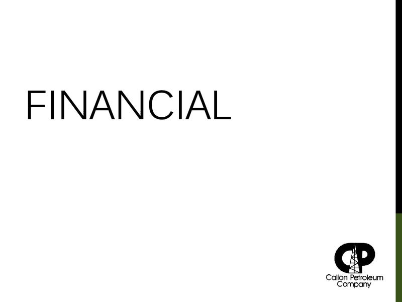 September 2015 Investor Presentation – Callon Petroleum Co. – slide 12