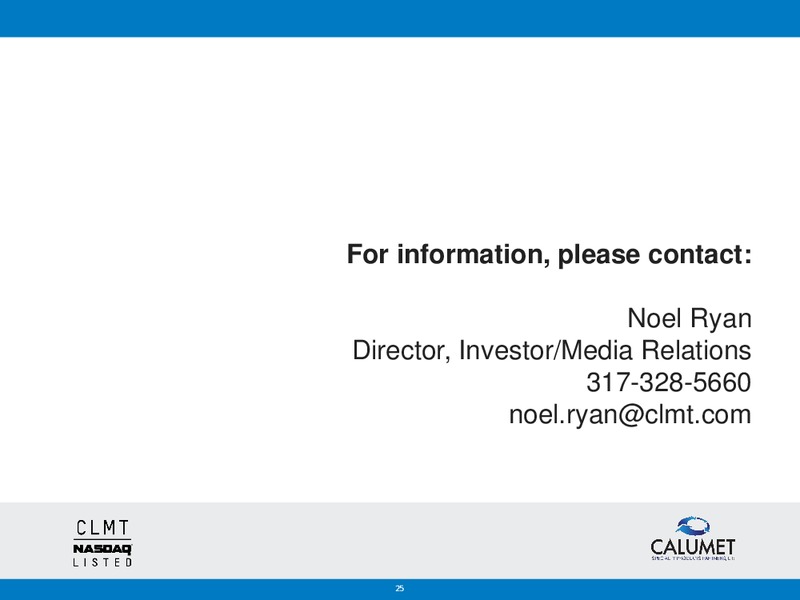 Q4 2013 RESULTS – Calumet Specialty Products Partners Lp – slide 24
