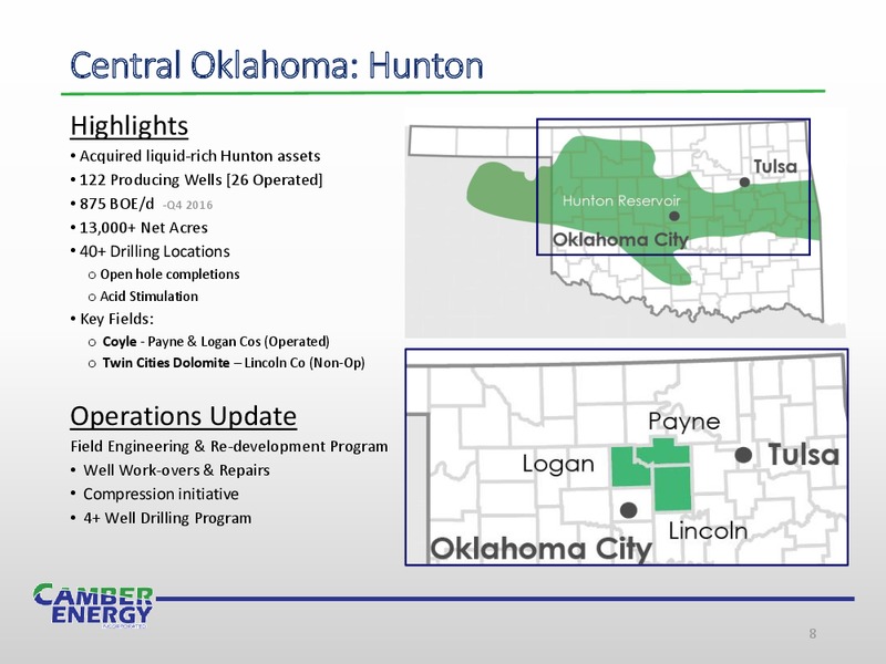 February 2017 Investor Presentation – Camber Energy Inc. – slide 7