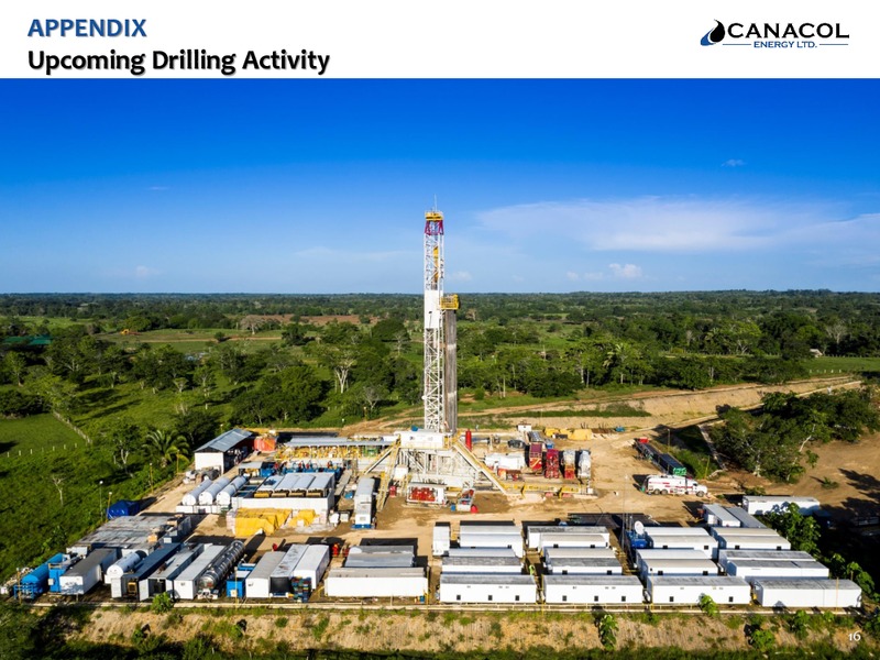 January 2020 Corporate Presentation – Canacol Energy Ltd. – slide 16