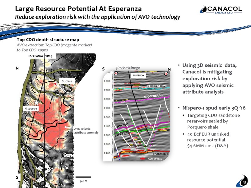 June 2016 Investor Presentation – Canacol Energy Ltd. – slide 12
