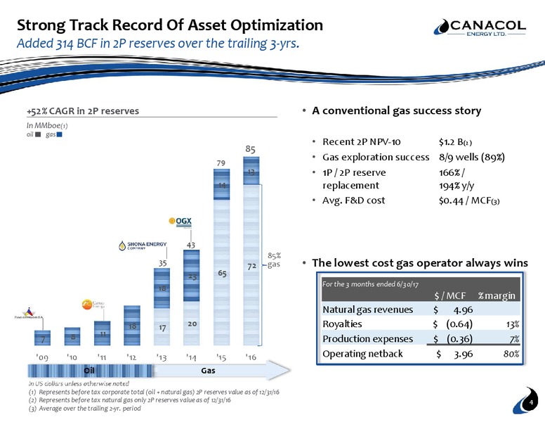 September 2017 Corporate Presentation – Canacol Energy Ltd. – slide 3