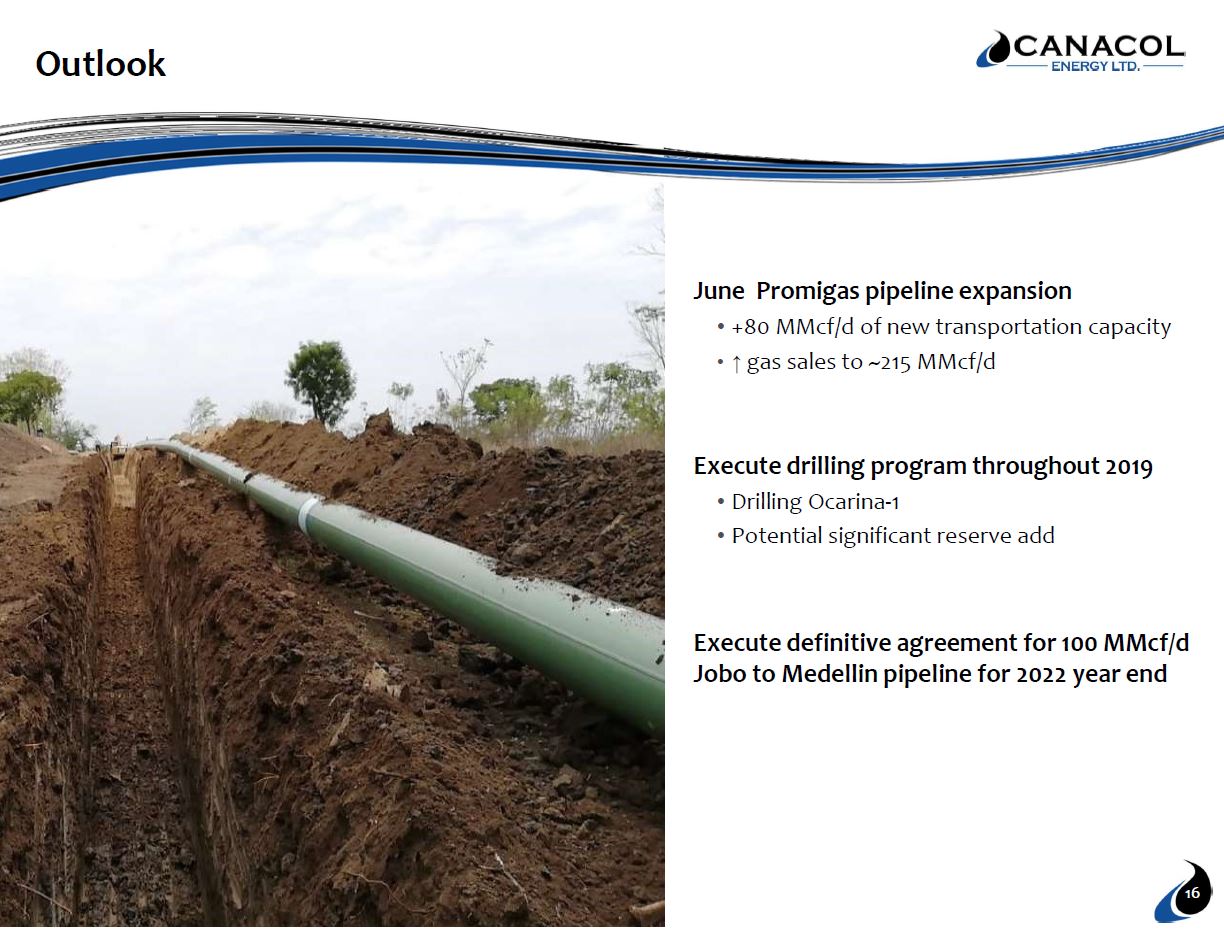 July 2019 Corporate Presentation – Canacol Energy Ltd. – slide 15