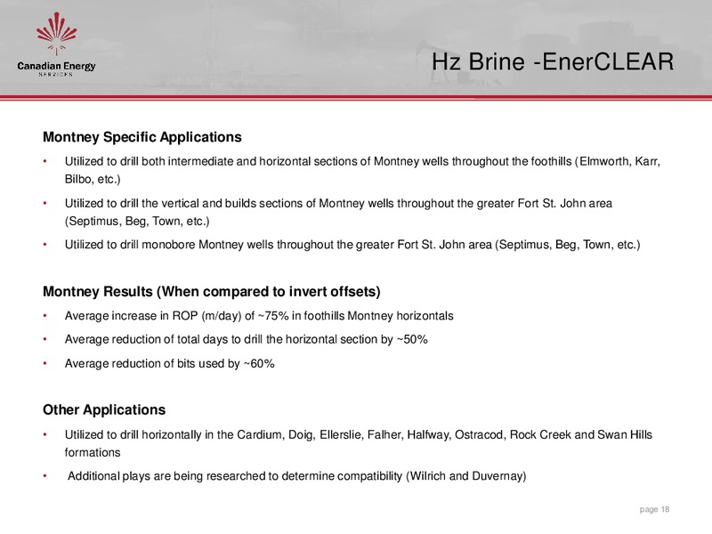 June 2015 Investor Presentation – Canadian Energy Services & Technology Corp. – slide 17