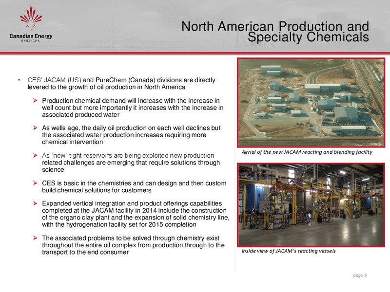 June 2015 Investor Presentation – Canadian Energy Services & Technology Corp. – slide 8