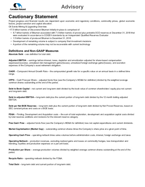 July 2020 Corporate Preentation – Canadian Natural Ltd – slide 31