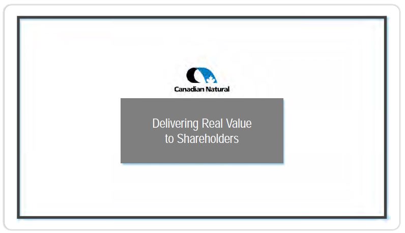May 2019 Corporate Presentation – Canadian Natural Resources (CNRL) – slide 15