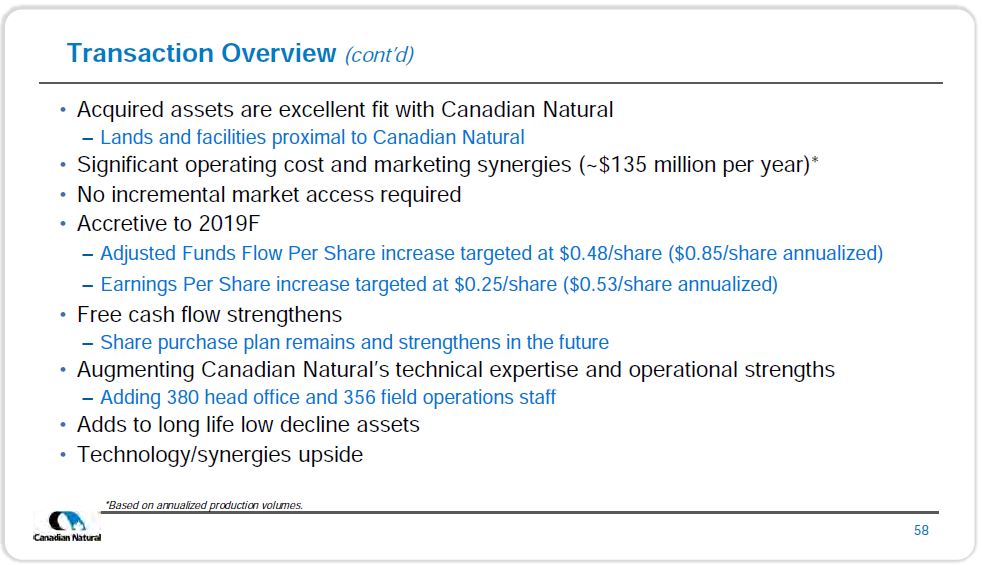 June 2019 Corporate Presentation – Canadian Natural Resources (CNRL) – slide 59