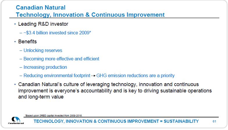 July 2019 Corporate Presentation – Canadian Natural Resources (CNRL) – slide 62
