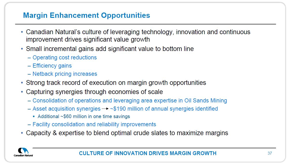 Investor Open House 2019 – Canadian Natural Resources (CNRL) – slide 36