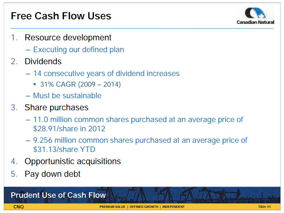 January 2014 Investor Presentation – Canadian Natural Resources Limited (CNRL) – slide 46