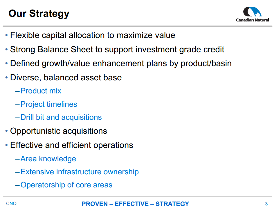 May 2016 Corporate Presentation – Canadian Natural Resources Limited (CNRL) – slide 3