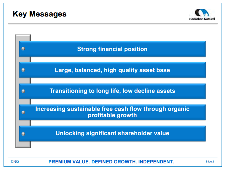 June 2015 Investor Presentation – Canadian Natural Resources Limited (CNRL) – slide 4