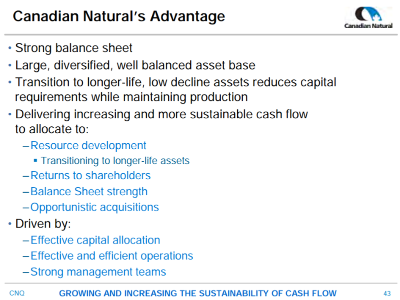 JP Morgan Inaugural Energy Equity Conference – Canadian Natural Resources Limited (CNRL) – slide 43