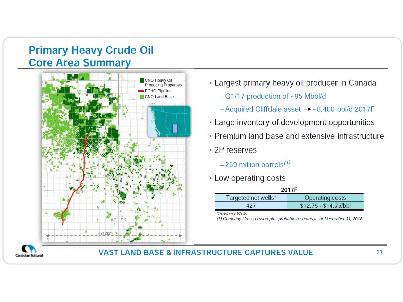 July 2017 Corporate Presentation – Canadian Natural Resources Limited (CNRL) – slide 25