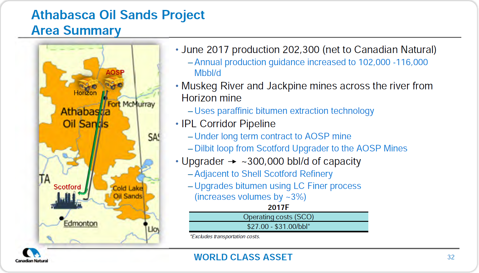 August 2017 Corporate Presentation – Canadian Natural Resources Limited (CNRL) – slide 34