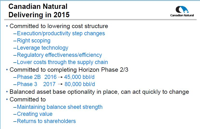 October 2015 Investor Presentation – Canadian Natural Resources Limited (CNRL) – slide 10