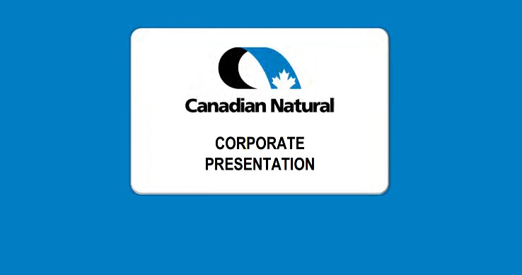 December 2016 Corporate Presentation – Canadian Natural Resources Limited (CNRL) – slide 1